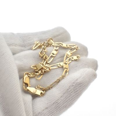 Image 2 of Solid gold fantasy/figaro link chain | 43 cm