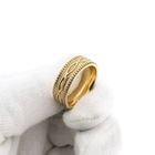 Image 7 of Yellow Gold Men's Ring with Pattern