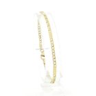Image 1 of Gold closed Figaro link bracelet