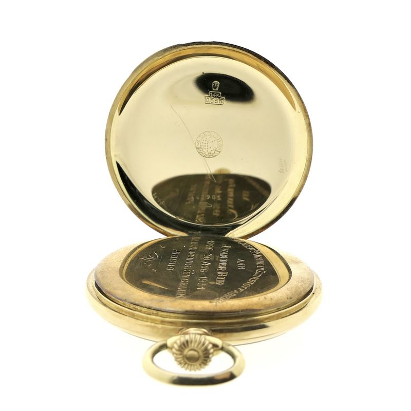 Image 7 of Zenith Antique 14k gold pocket watch; N.V. Hoek's Oxygen Factories