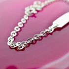 Image 5 of Silver link bracelet with engraving plate