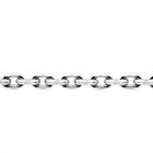 Image 4 of White gold thin anchor link necklace; Binder | 51 cm