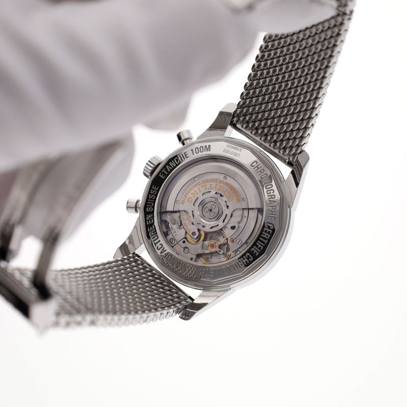 Image 15 of Breitling Transocean B01; Rosé Goud & Staal; Chronograaf heren horloge