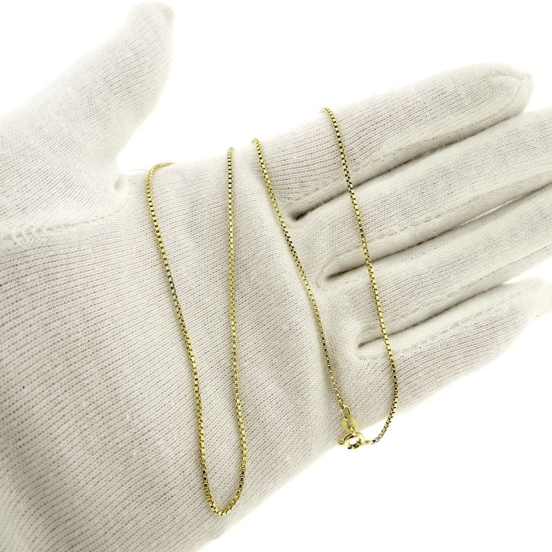 Image 9 of Golden Venetian link chain | 51 cm