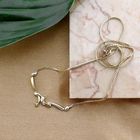 Image 2 of Two-tone gold necklace with 0.02 ct. diamond | 46 cm