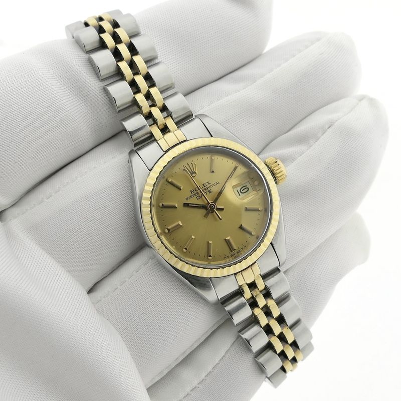 Image 5 of Rolex Datejust 26mm 6719 'Full-Set'; Automatic women's watch from 1978