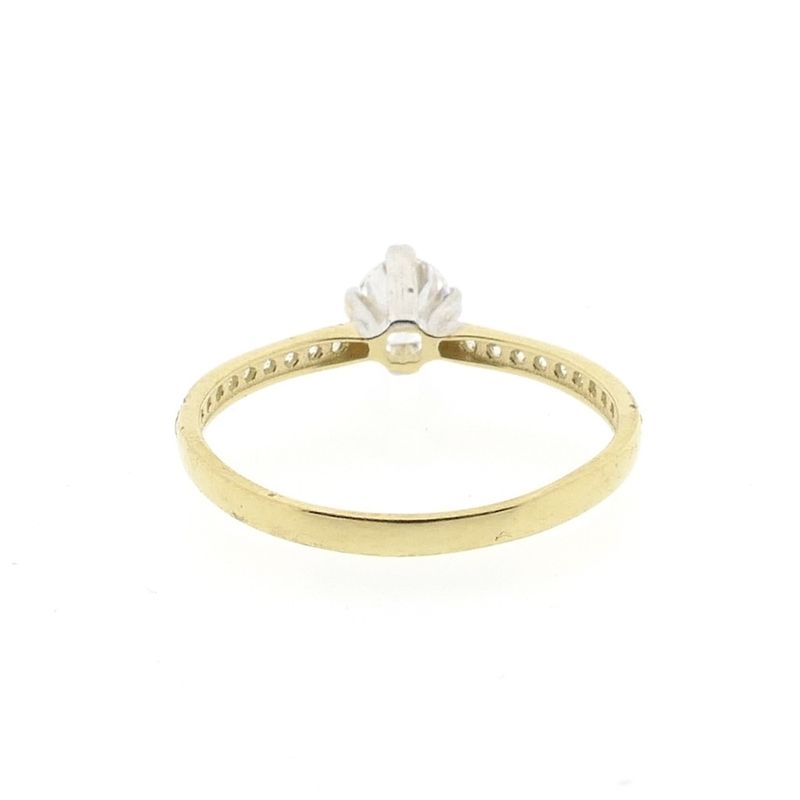 Image 4 of Gold engagement ring with zirconia