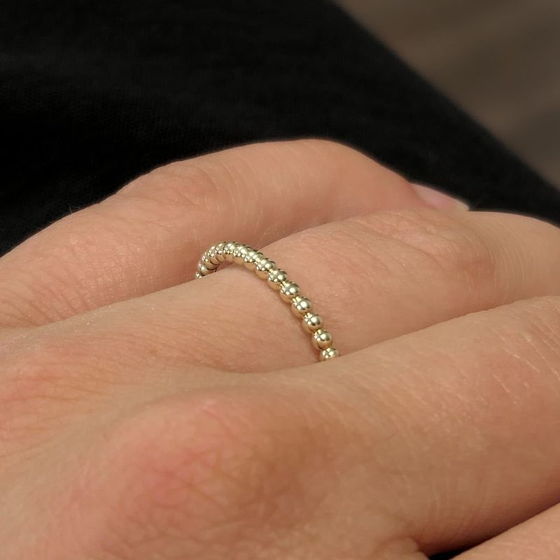 Image 5 of Gold sliding ring with balls