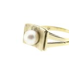 Image 9 of Vintage gold ring with pearl.