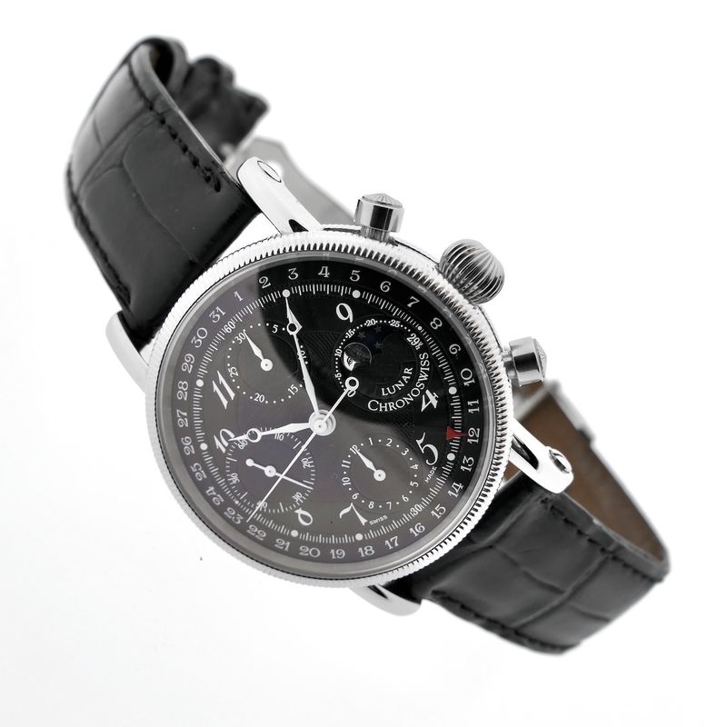 Image 7 of Chronoswiss Lunar Chronograph CH7523; Automatic men's watch with moon phase