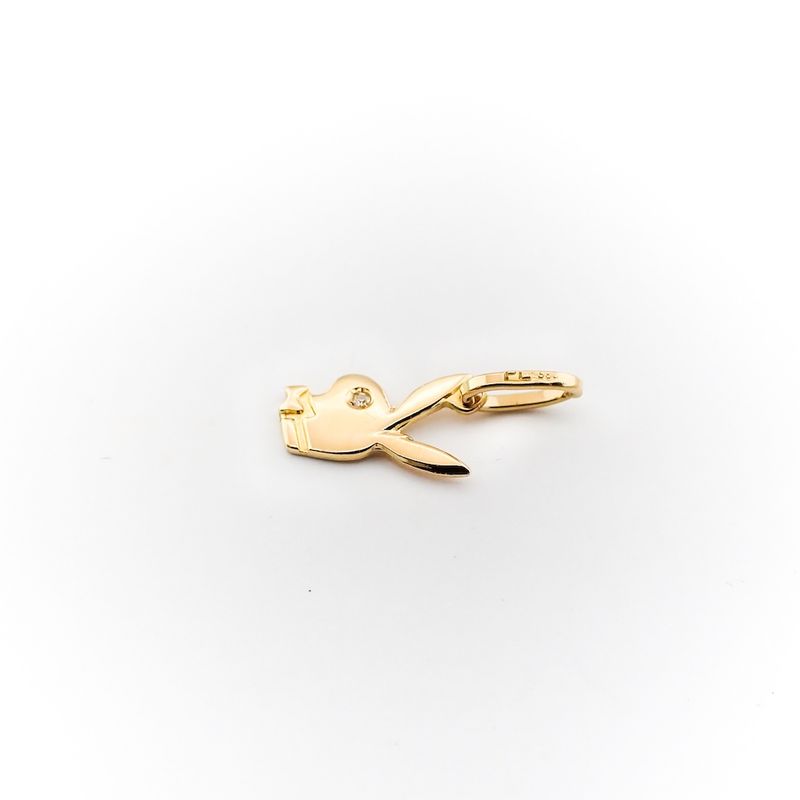 Image 5 of Gold Playboy bunny pendant