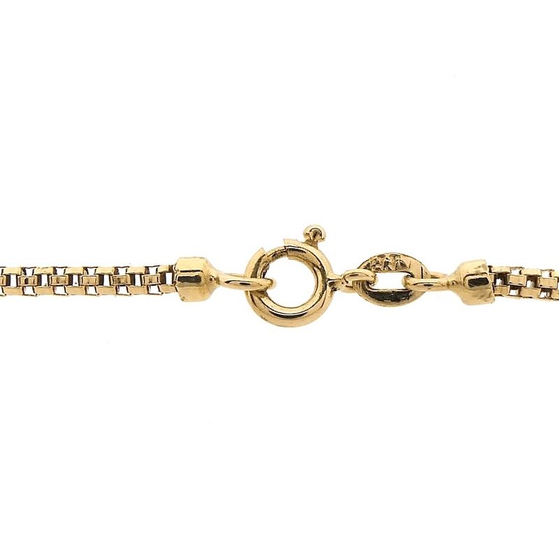 Image 7 of Gold link chain with fixed pendant