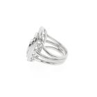 Image 5 of White gold ring with white and champagne diamonds; 0.72 ct.