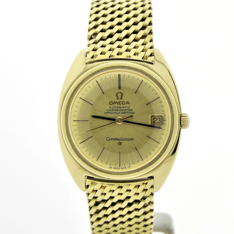 Image 6 of Omega Constellation Automatic Chronometer 168.009; Vintage 14k. gouden heren horloge