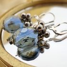 Image 5 of Silver earrings with blue stones