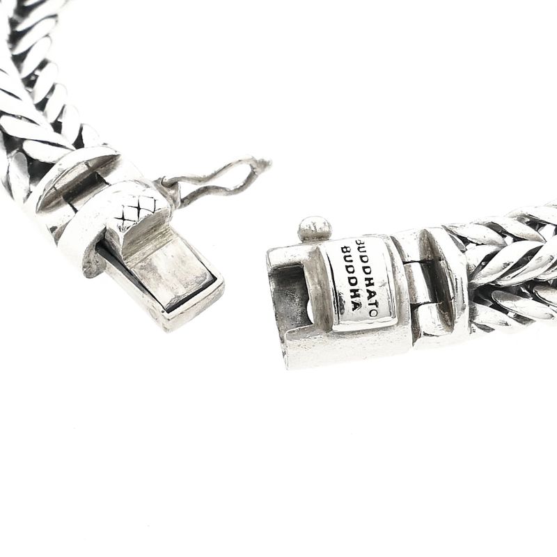 Afbeelding 7 van Zilveren Buddha to Buddha fantasieschakel armband; Barbara | 19,5 cm