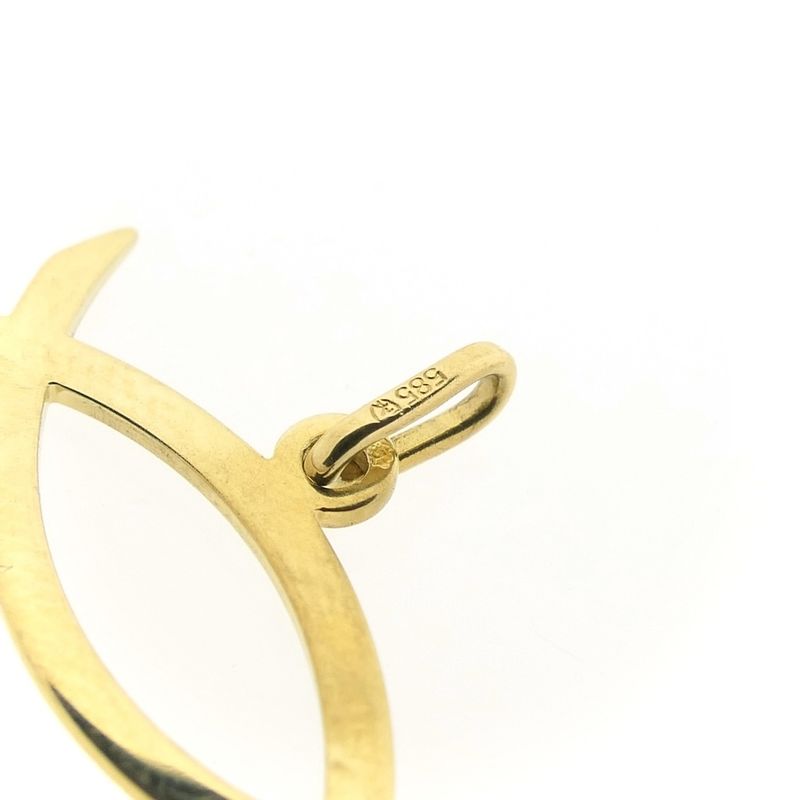 Image 8 of Gold pendant of an ichthus fish