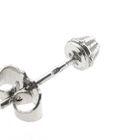 Image 7 of White gold solitaire stud earrings with diamond | 0.05 ct.