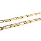 Image 4 of Solid gold fantasy/figaro link chain | 43 cm