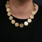 Image 8 of Two-tone gold fantasy link necklace