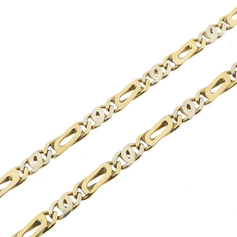 Image 7 of Two-tone gold fantasy link chain | 61.5 cm