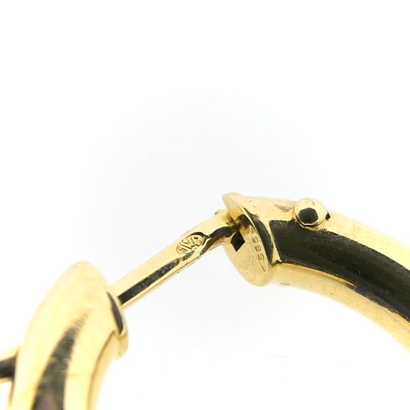 Image 6 of Gold earrings with lapis lazuli