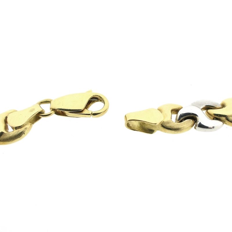 Image 6 of Two-tone gold fantasy link necklace | 41.5 cm