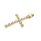 Image 4 of Gold pendant of the cross with zirconia