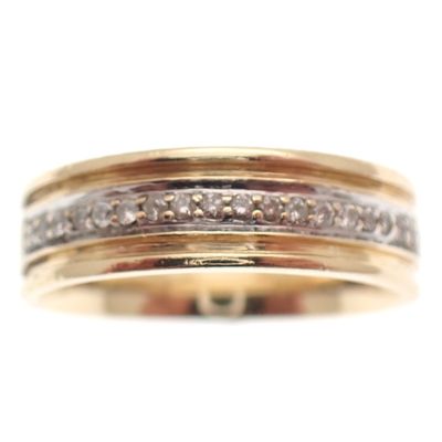 Image 2 of Gold ring with diamond | 0.09 ct.