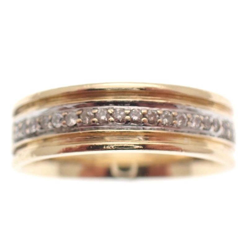 Image 2 of Gold ring with diamond | 0.09 ct.