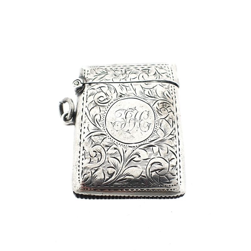 Image 1 of Silver matchbox/tinderbox | Antique