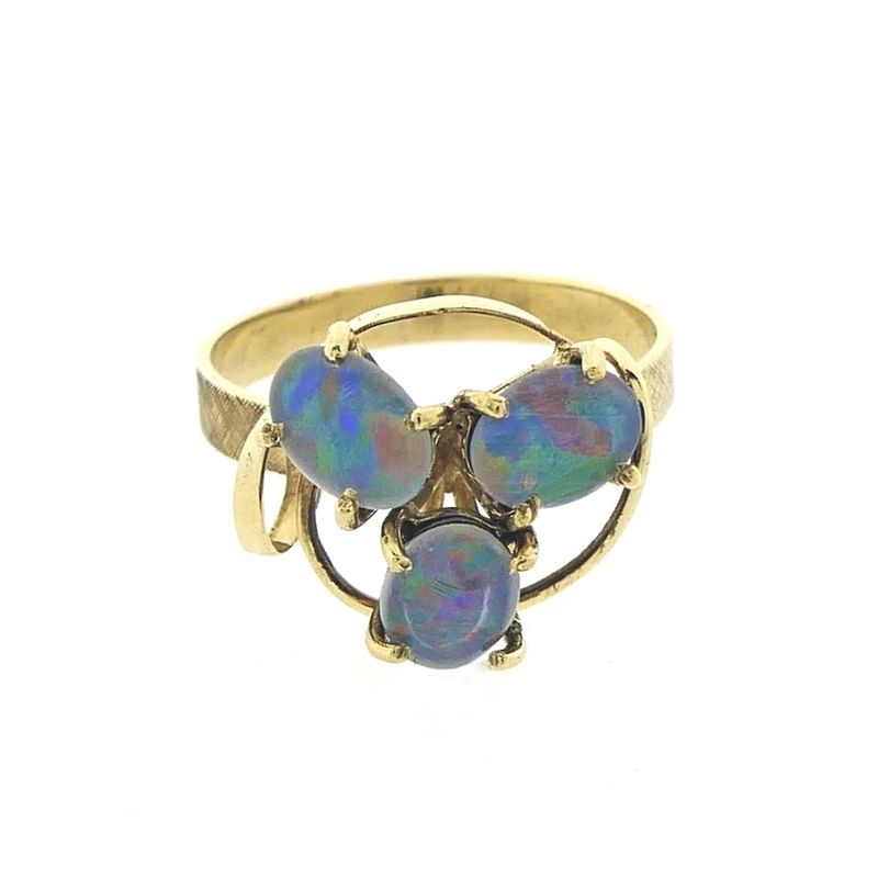 Image 5 of 9 Carat Triple Opal Ring | Vintage