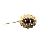 Image 3 of Vintage gold brooch with garnet
