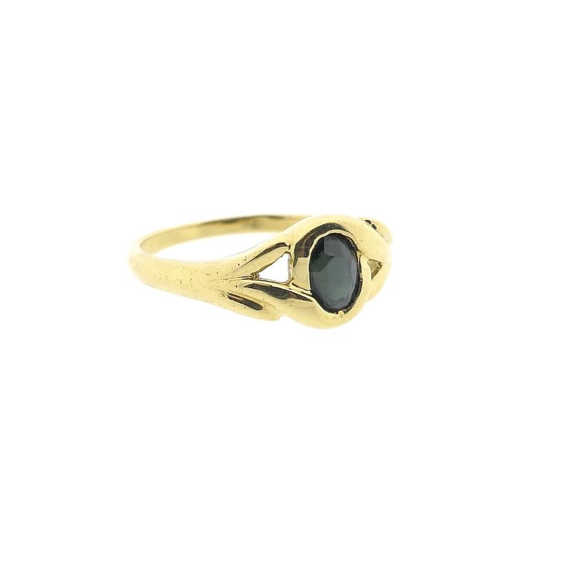 Image 3 of Vintage gold ring with sapphire