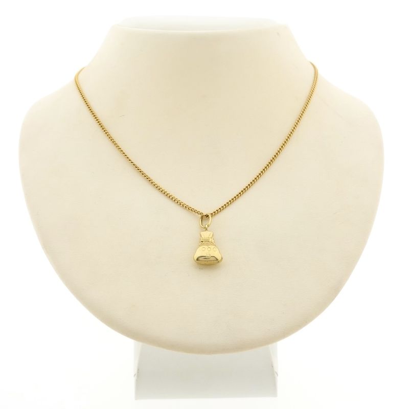 Image 4 of Gold pendant of a money bag