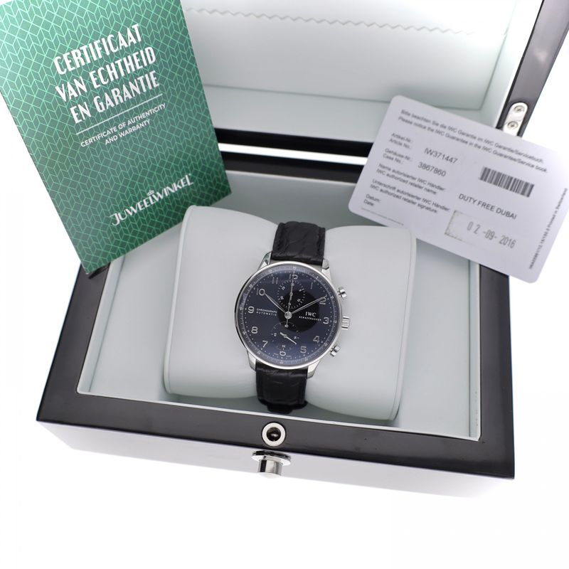 Image 11 of IWC Portuguese Chronograph IW371447; Automatic Men's Watch