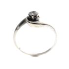 Image 3 of Two-tone gold solitaire ring with 0.15 ct diamond.