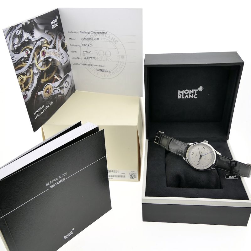 Image 4 of Montblanc Heritage GMT; Automatic men's watch with second time zone