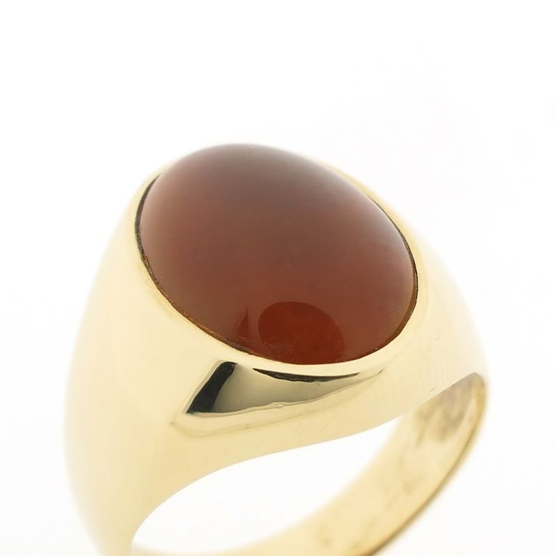 Image 3 of Gold men's ring with sardine