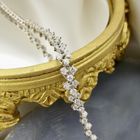 Image 2 of 18-karat white gold fantasy link bracelet with diamond; 1.45 ct. | 19 cm