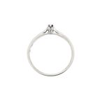 Image 5 of White Gold Solitaire Ring; Diamond 0.04 ct.; 14 Karat; Size 16.75