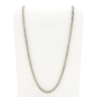 Silver long king chain | 80 cm