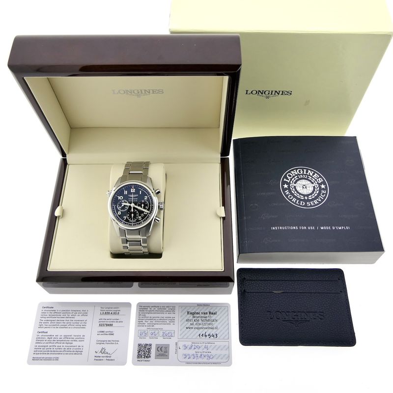 Image 16 of Longines Spirit Chronometer L3.820.4; Automatic chronograph men's watch