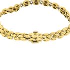 Image 4 of Gold Bismarck link bracelet with 0.4 ct diamond.