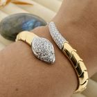 Image 9 of Leo Pizzo two-tone gold 'Serpentine' bracelet; Size XS