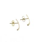 Image 5 of Tricolor gold stud earrings