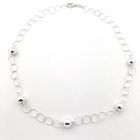 Image 1 of Silver necklace with beads | Stefani St. Jacques | 50 cm