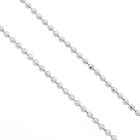 Image 3 of White gold ball link chain