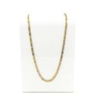 Image 1 of Two-tone gold navy link necklace