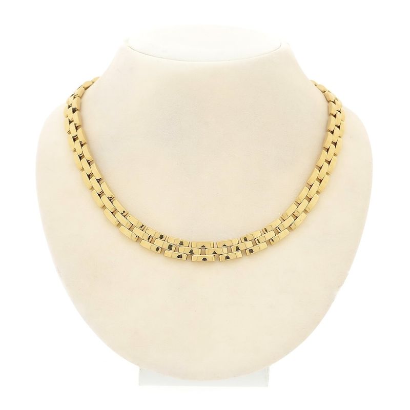 Image 1 of Cartier gold Bismarck link necklace